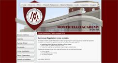 Desktop Screenshot of monticelloacademy.net