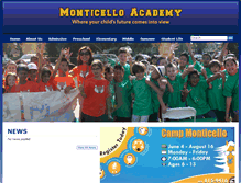 Tablet Screenshot of monticelloacademy.org